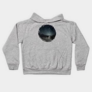 Star Man - Surreal Landscape With Man As Constellation Kids Hoodie